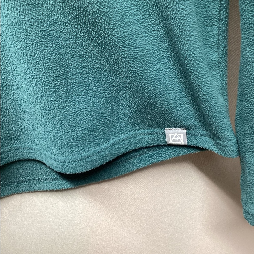 Avalanche Fleece Quarter Zip Jacket Teal Size Large - Picture 12 of 12